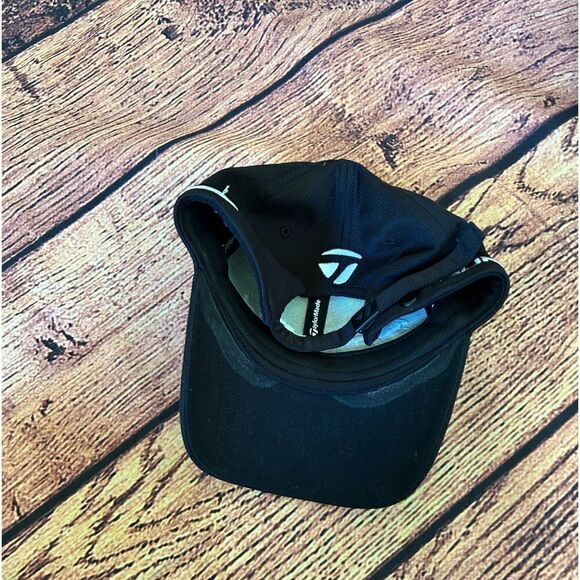 TAYLOR MADE Embroidered R9 Burner Black One Size Adjustable Golf Hat / Cap - Picture 2 of 8